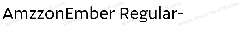 AmzzonEmber Regular字体转换